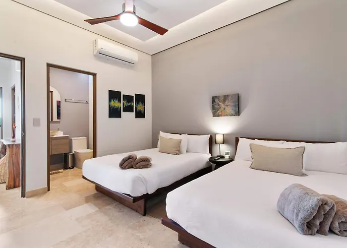 2br With Jacuzzi Near Habitas Apartment Tulum