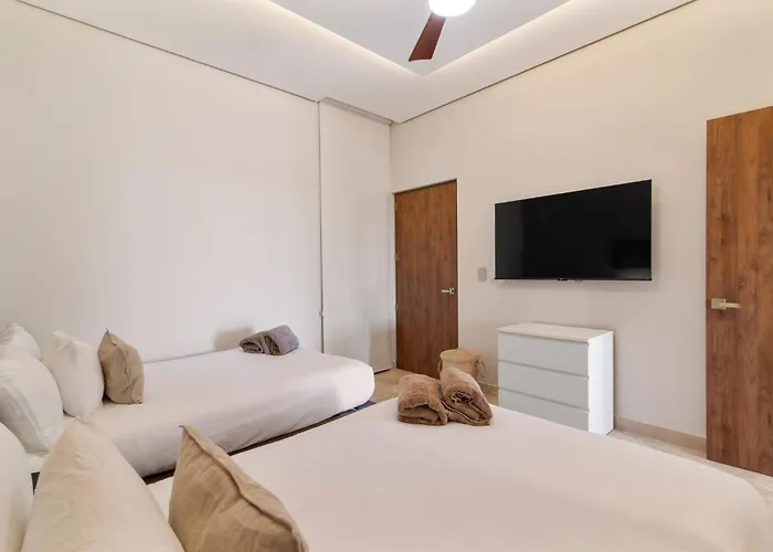 Apartment 2br With Jacuzzi Near Habitas Tulum